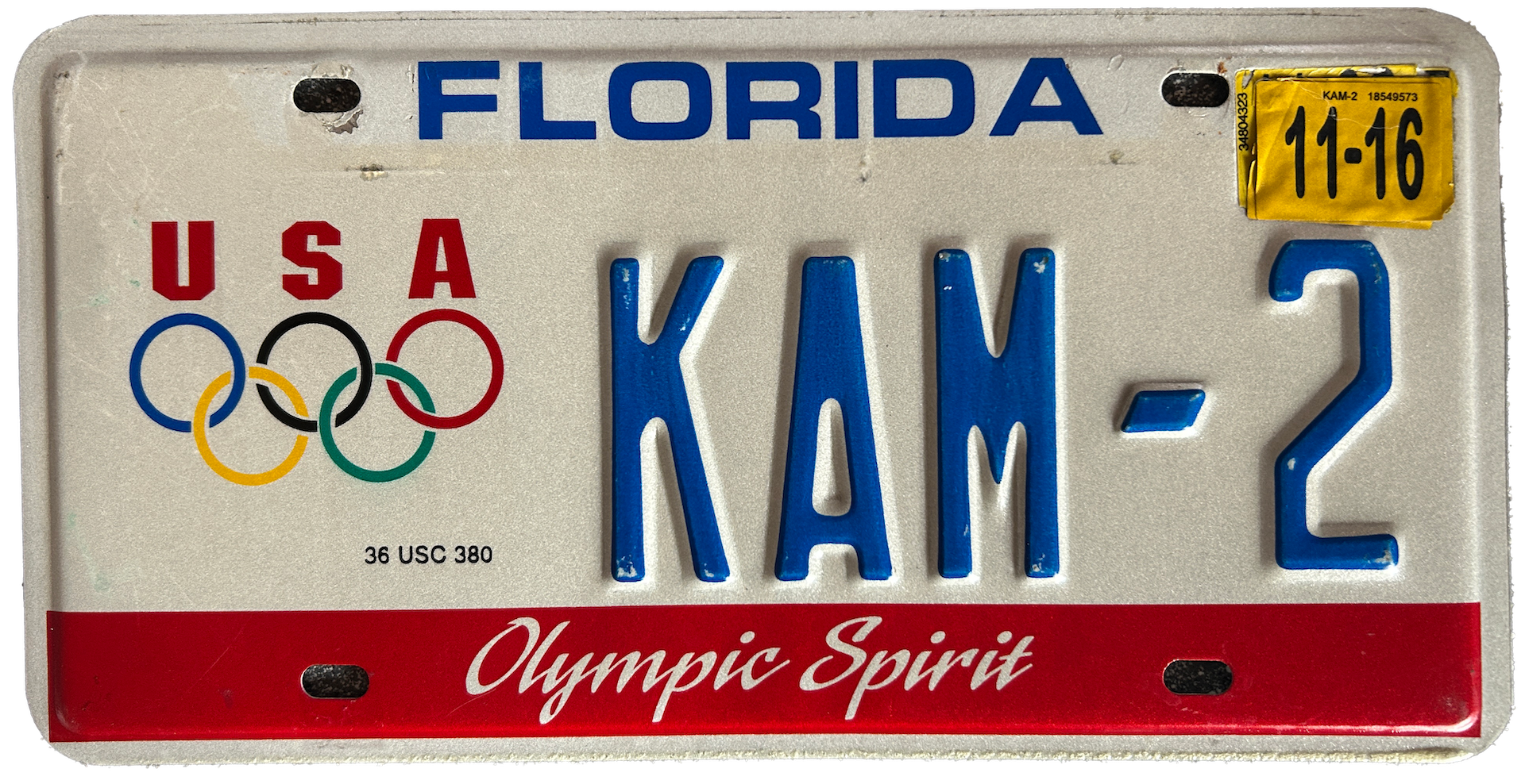 USA Florida numbrimärk taustapilt