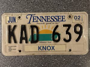 Tennessee KAD639