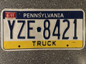 Pennsylvania YZE8421