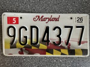 Maryland 9GD4377