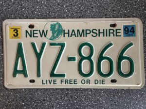 New Hampshire AYZ 866